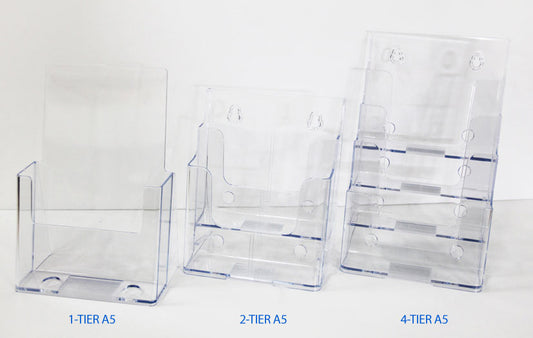A5 CLEAR ACRYLIC DISPLAY HOLDER - Pullupstand.com Pte Ltd