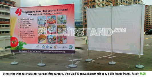 Professional Clip Banner Stand Singapore - Pullupstand.com Pte Ltd 18