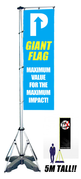 GIANT FLAG POLE BANNER