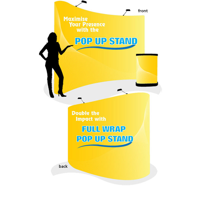 POP UP STAND FULL WRAP, PREMIUM