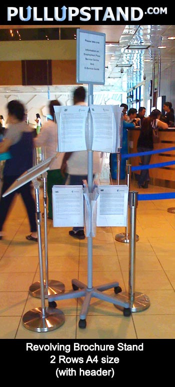 REVOLVING BROCHURE STAND