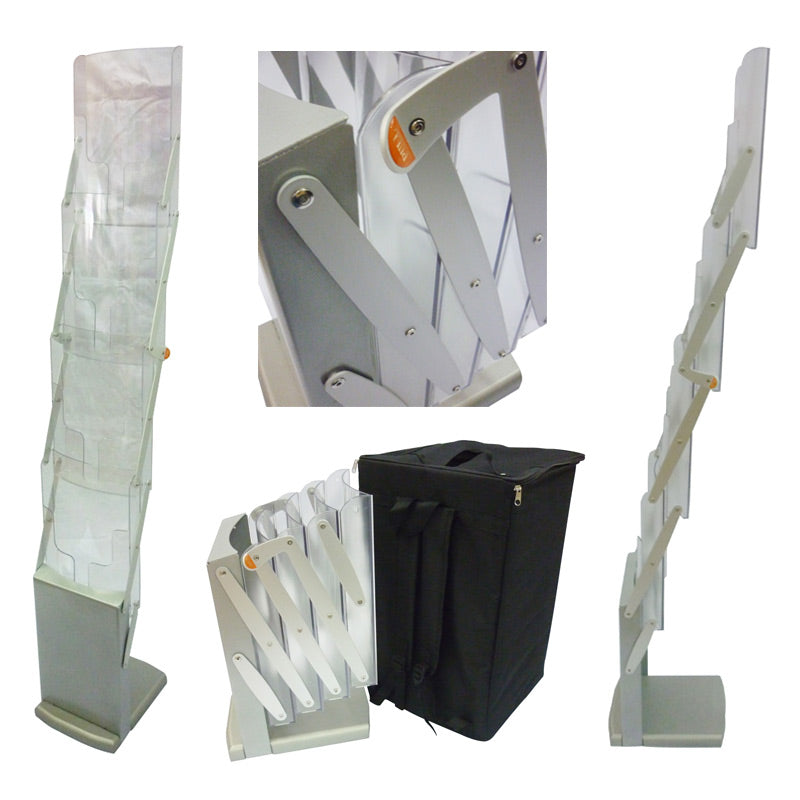 ZIP UP STAND A4 BROCHURE DISPLAY: Portable Exhibition Solution - Pullupstand.com Pte Ltd