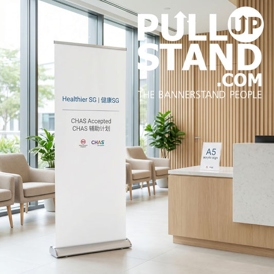 Banner Stand for Clinics Singapore