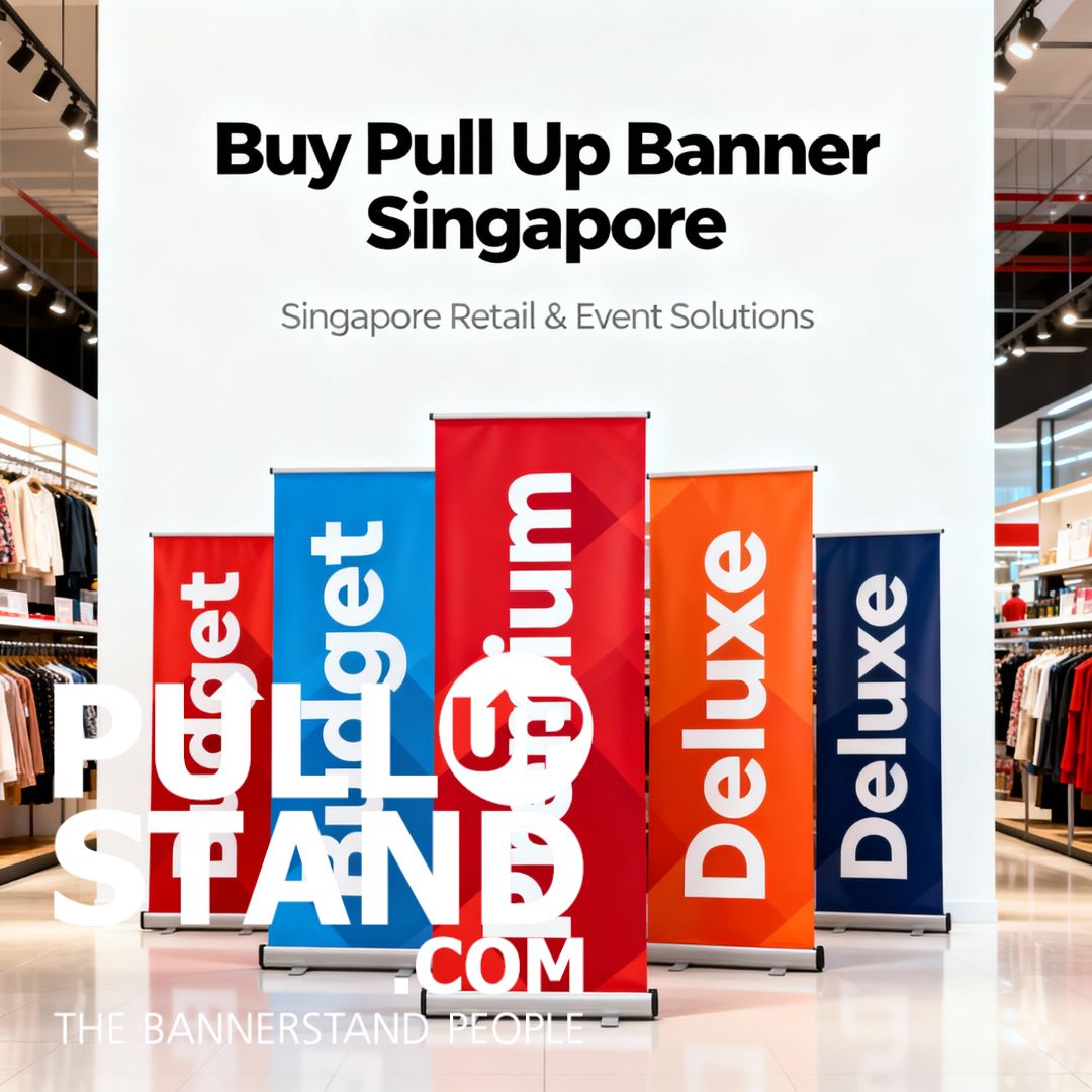 Buy Pull Up Banner Singapore | Budget, Premium, Deluxe Standee