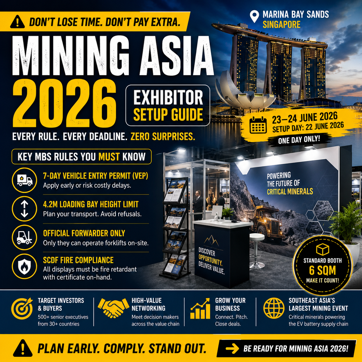Mining Asia 2026 Singapore Exhibitor Display Setup Guide