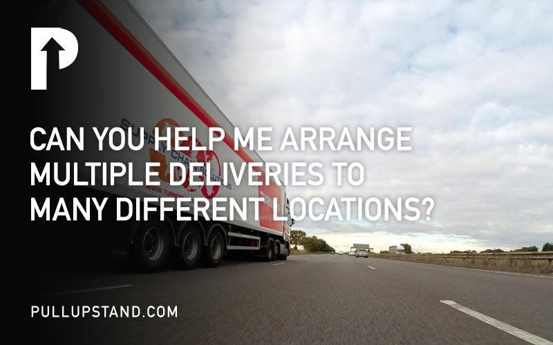 Can you help me arrange for multiple deliveries or delivery locations? - Pullupstand.com Pte Ltd