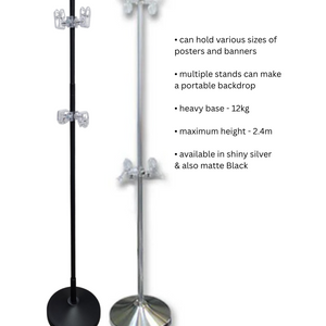 HEAVY DUTY CLIP BANNER STAND